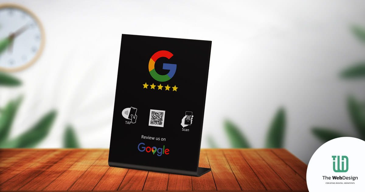 Google Reviews NFC Tafelstandaard — NFC product