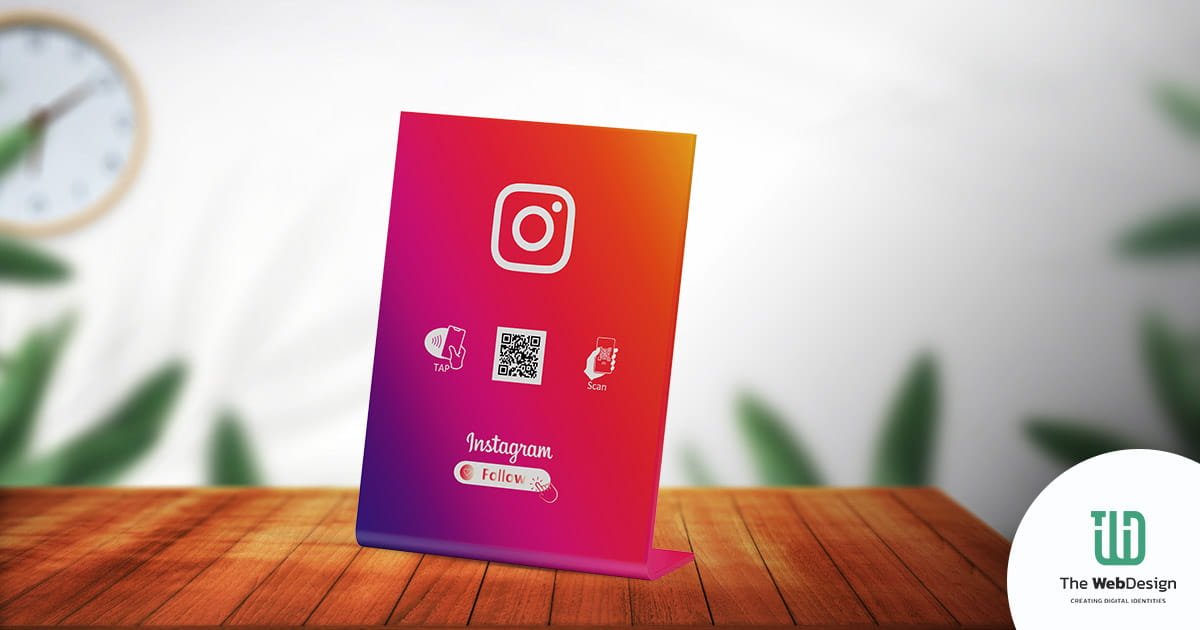 Instagram NFC Tafelstandaard — NFC product