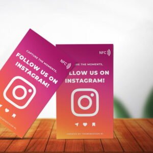 instagram-kaart NFC product (tijdelijke placeholder)
