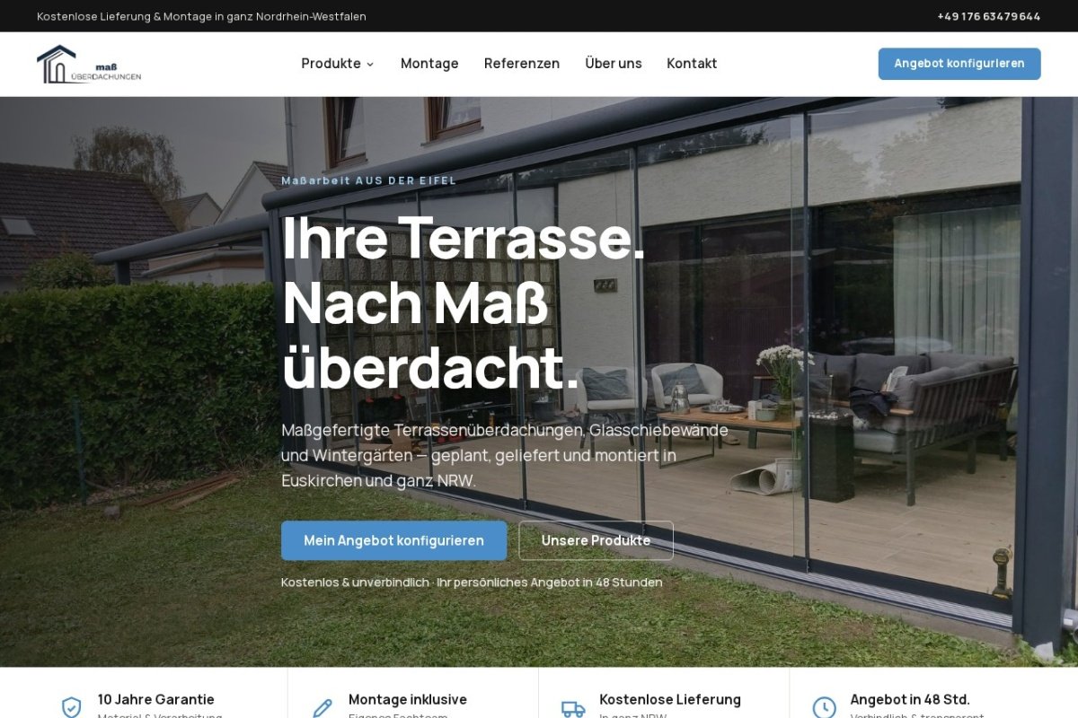 Massueberdachung 3D-configurator — Duitstalige verandaconfigurator
