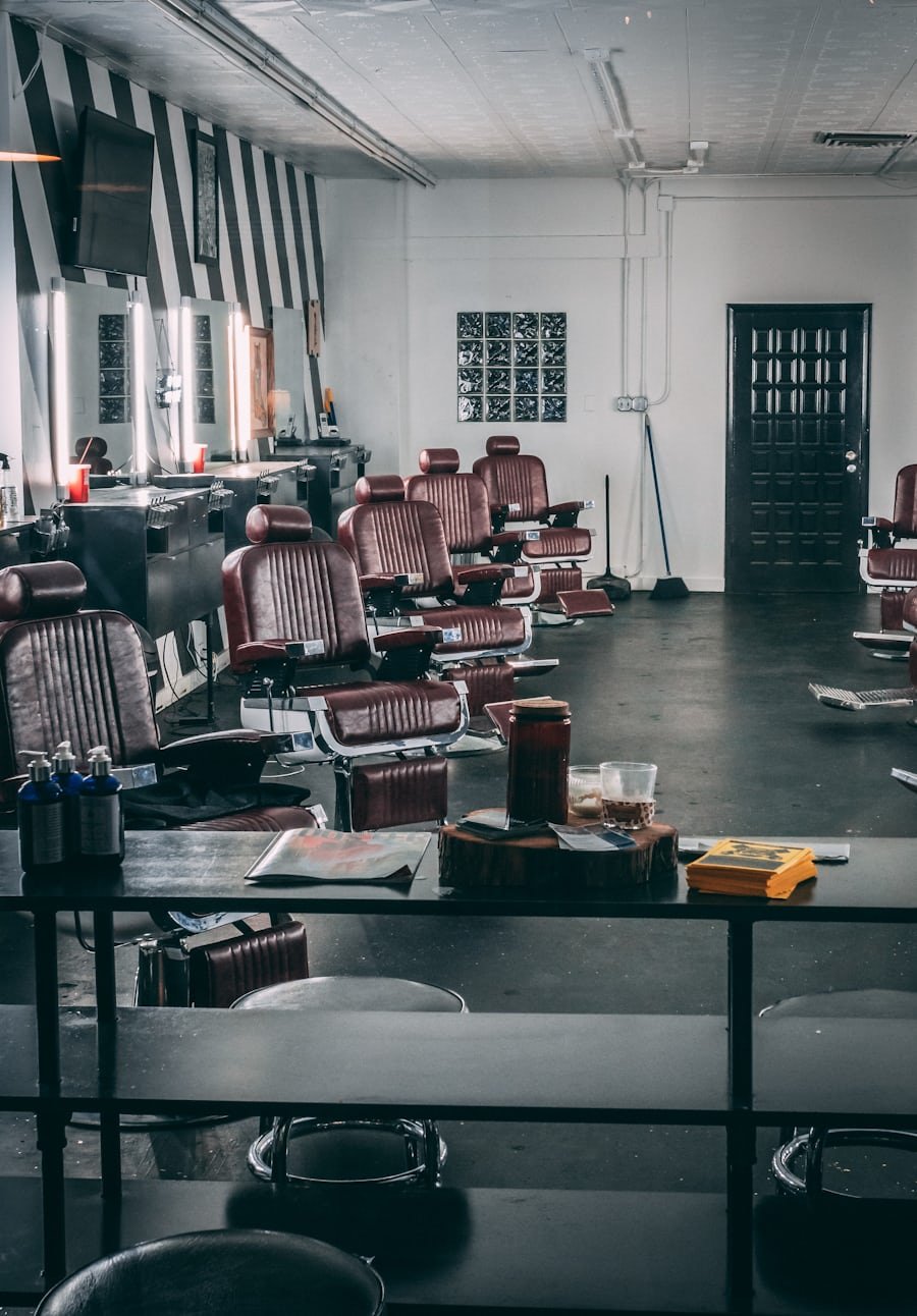 Sfeerbeeld van een barbershop-interieur